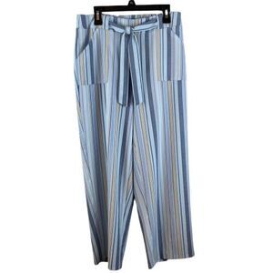 SoHo Apparel Women's Small Ankle Length Pants Relaxed Elastic Tie Front Pockets